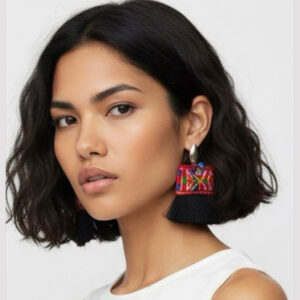 Boho Artisan tassel earrings