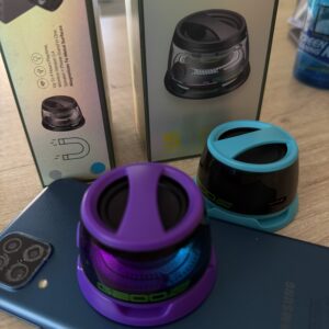 Φορητό Ηχείο μικρό Bluetooth και βάση κινητού