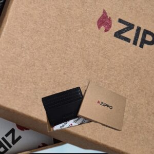 Zippo Carbon Range Credit Card Case Black