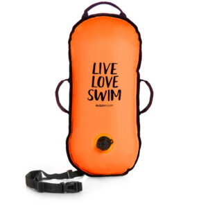 Open Water SWimming Safety -Buddyswim ultra light safety buoy (orange)